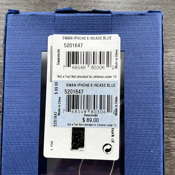 NWB Swarovski Swan 🦢 IPhone Case 6/6s ~ in Blue - Picture 9 of 10